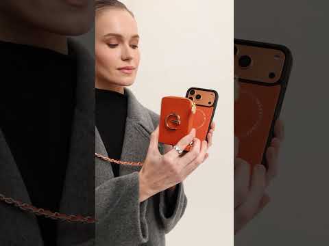 Allure Chain Series- Lanyard Magnetic Wallet Phone Case with Finger Holder - iPhone 17 Pro Max