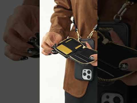 刺繍クラフトセット - 取り外し可能なワイヤレス充電クロスボディウォレット電話ケースラウンドポーチセット