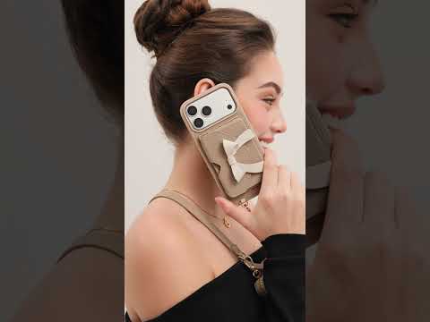 Flutter Flow- Crossbody Wallet Case with Butterfly AirPods Pouch & MagSafe