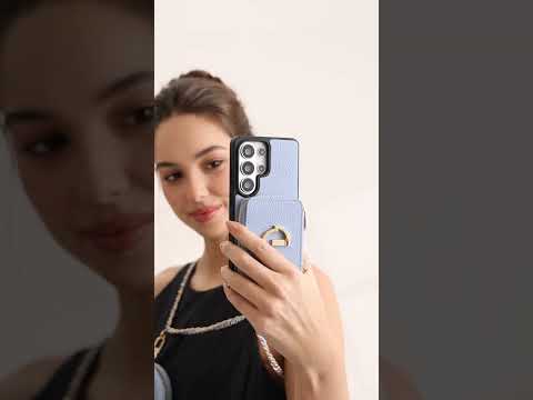 Allure Chain Series- Samsung Galaxy Magnetic Phone Case with Card Slots & Chain