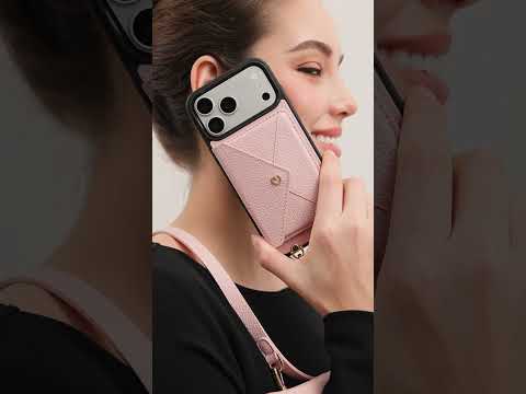 Envelope Design- Wallet Phone Case with Strap & AirPods Pouch