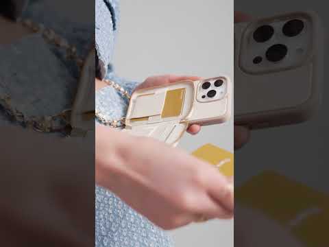 LuxeCharm- 調節可能なチェーンストラップ付きライチ電話ケース