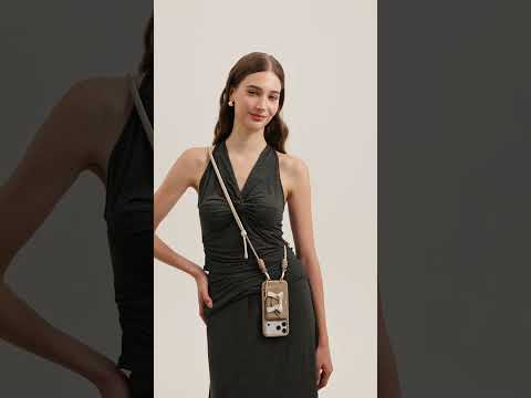 Rope Arc- Magnetic Wallet Phone Case with Adjustable Crossbody Strap