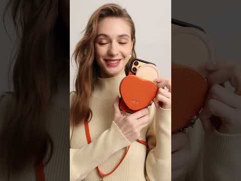 Heart Design Kit- Crossbody iPhone Case with Detachable Heart Pouch - iPhone 17 Pro Max