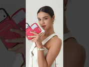 Original Design Set- Detachable Wireless Charging Crossbody Wallet Phone Case Round Pouch Set