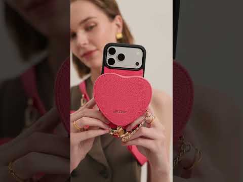 Roam Kit- iPhone Case with Magnetic Heart Pouch & Wide Strap
