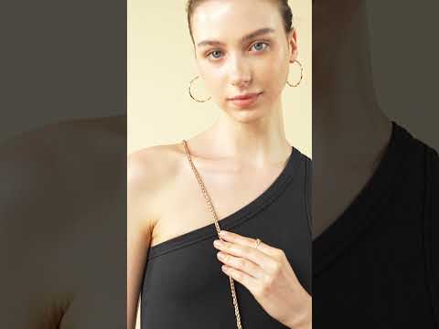 ハートツイストチェーン - コインケース付きクロスボディMagsafe対応スマホケース