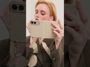 Original Design Set- Wireless Charging Webbing Crossbody Phone Case Round Pouch Set