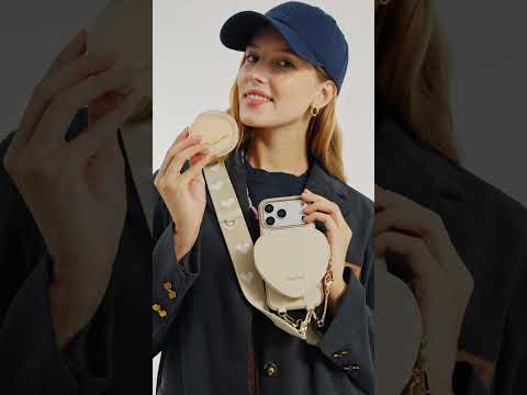 ハートデザインキット - ウェビングクロスボディストラップとポーチ