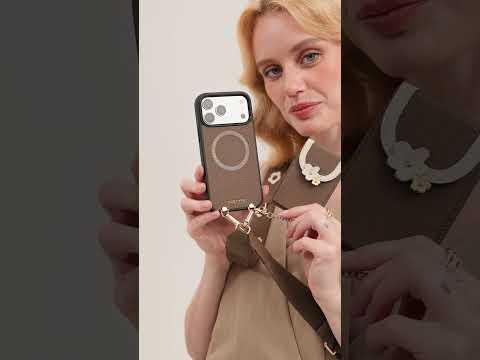 Vertical Wallet- iPhone Wallet Case with Webbing Strap