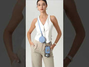 Original Design Set- Detachable Wireless Charging Crossbody Wallet Phone Case Round Pouch Set