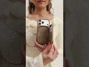 Allure Chain Series- Lanyard Magnetic Wallet Phone Case with Finger Holder - iPhone 13 Pro