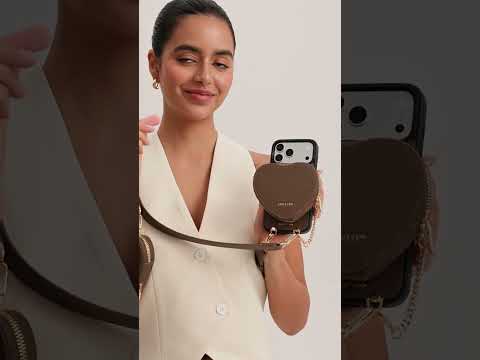 Mocha iPhone 17 Pro Max magSafe-compatible crossbody phone case for daily carry
