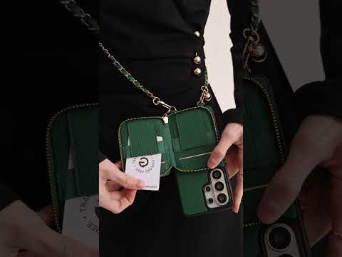 Allure Chain Series- Samsung Galaxy Magnetic Phone Case with Card Slots & Chain