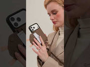 Flutter Flow- Crossbody Wallet Case with Butterfly AirPods Pouch & MagSafe