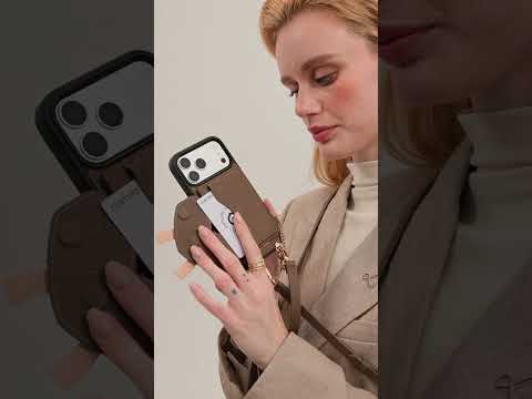 Flutter Flow- Crossbody Wallet Case with Butterfly AirPods Pouch & MagSafe