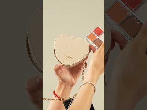 ハートチェーンキット - 取り外し可能なカードオーガナイザー付きSamsung Galaxyクロスボディケース