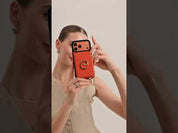 Delicate Metal Chain- iPhone Crossbody Case with Magnetic Card Holder