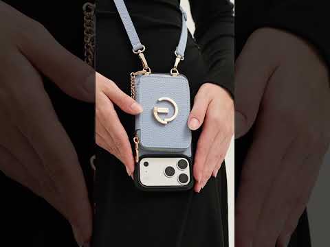 オリジナルデザインセット - 旅行用取り外し可能なMagsafeクロスボディウォレット電話ケースセット
