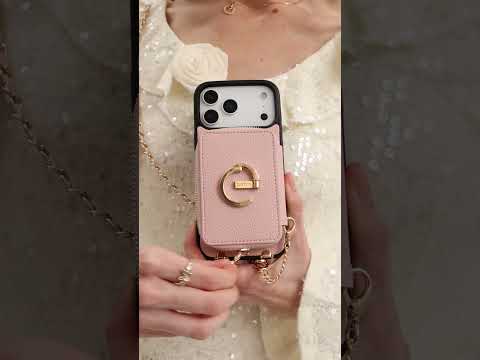 Allure Chain Series- Lanyard Magnetic Wallet Phone Case with Finger Holder - iPhone 17 Pro Max