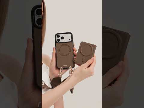 ブルームパル - スリムウォレットスマホケース（ストラップ＆フラワーチャーム付き）