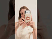 Slim Metal Chain- Magnetic Crossbody Phone Case with Card Holder