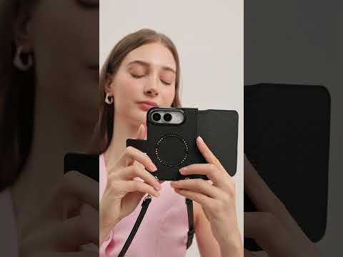 black iPhone Duo Case with Strap and MagSafe