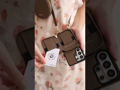 Original Design Set- Samsung Galaxy Crossbody Case With Round Pouch Set - Samsung S25 Ultra