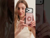 Slim Metal Chain- Magnetic Crossbody Phone Case with Card Holder