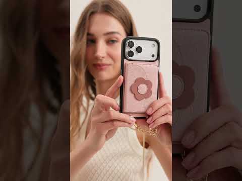 Slim Metal Chain- Magnetic Crossbody Phone Case with Card Holder