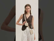 beige iPhone 18 Ultra Fold Case with Crossbody and MagSafe