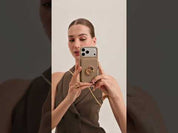 Delicate Metal Chain- iPhone Crossbody Case with Magnetic Card Holder