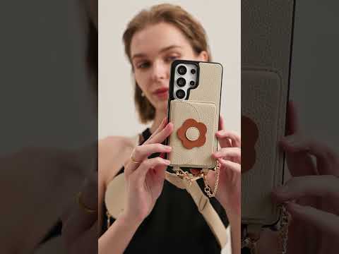 Bloom Pal- Samsung Galaxy Magnetic Wallet Case with Strap & Pouch