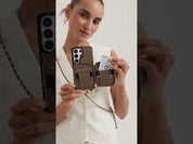 mocha Samsung Galaxy S26 Ultra Case with Crossbody and Wallet