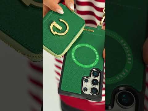 オリジナルデザインセット - Samsung Galaxy クロスボディケースとラウンドポーチセット