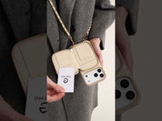 Allure Chain Series- Lanyard Magnetic Wallet Phone Case with Finger Holder - iPhone 13 Pro