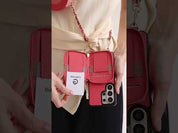 Allure Chain Series- Samsung Galaxy Magnetic Phone Case with Card Slots & Chain