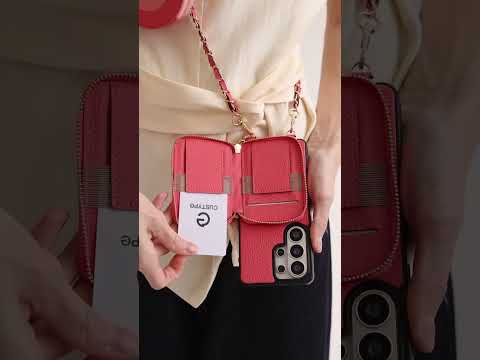 Allure Chain Series- Samsung Galaxy Magnetic Phone Case with Card Slots & Chain