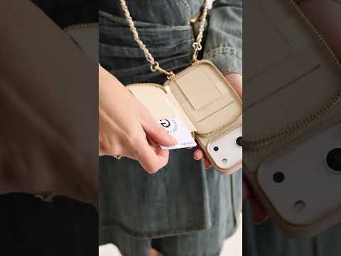 Allure Chain Series- Wallet Phone Case with Chain & Stand