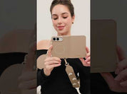 Original Design Set- Wireless Charging Webbing Crossbody Phone Case Round Pouch Set