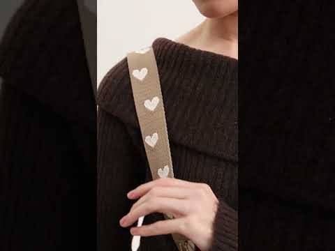 オリジナルデザインセット - ワイヤレス充電ウェビングクロスボディ電話ケースラウンドポーチセット