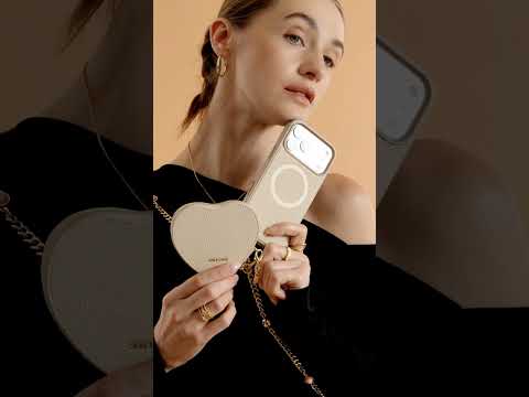 ハートメイトキット - マグネット式ウォレット付きiPhone17ProMaxケース用ストラップ