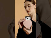 Morandi Grace Kit- iPhone Case with Strap & Zipper Heart Pouch