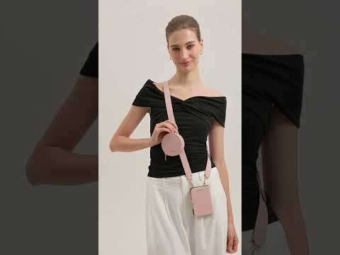 pink  iPhone Ultra Crossbody Case with MagSafe and Strap for girl