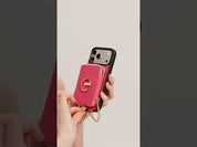 オリジナルデザインセット - 旅行に最適な取り外し可能なMagSafe対応クロスボディウォレットスマホケースセット - iPhone 12 Pro