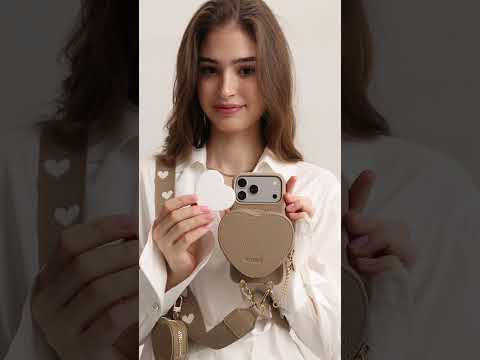 Morandi Grace Kit- Magnetic Phone Crossbody Case with Airpods Pouch - iPhone 17 Pro Max