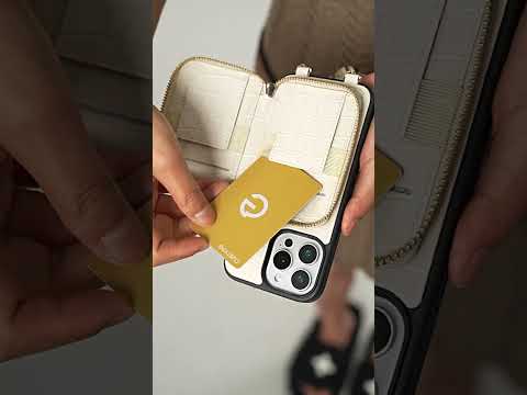 シルクフレアセット - クロコダイルリストストラップウォレット電話ケースMagSafe対応