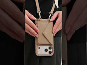 Envelope Design- MagSafe Case with Slim Wallet & Crossbody Strap