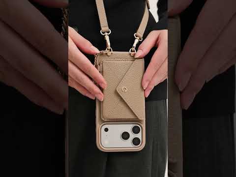 Envelope Design- MagSafe Case with Slim Wallet & Crossbody Strap