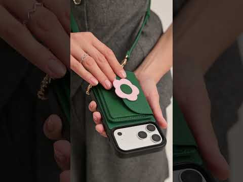 Bloom Pal- Leather Crossbody Phone Case with Slim Wallet